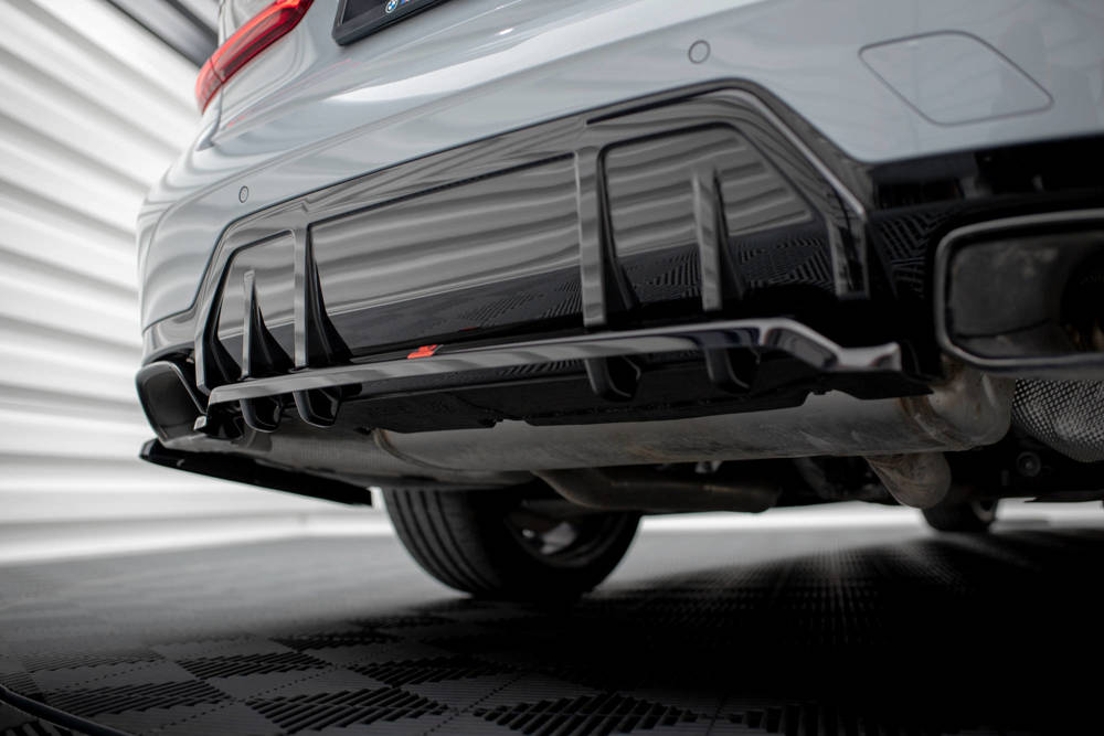 Diffuser passend voor BMW M340i G20 / G21 FL Maxton Glans Zwart