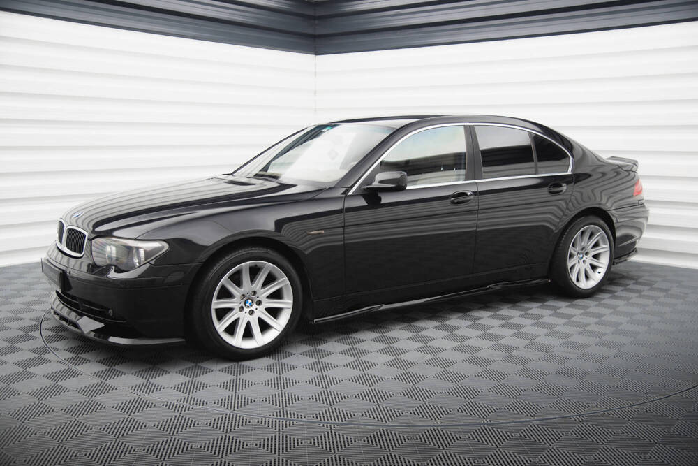 Zijskirts passend voor BMW 7 Serie E65 Maxton Glans Zwart