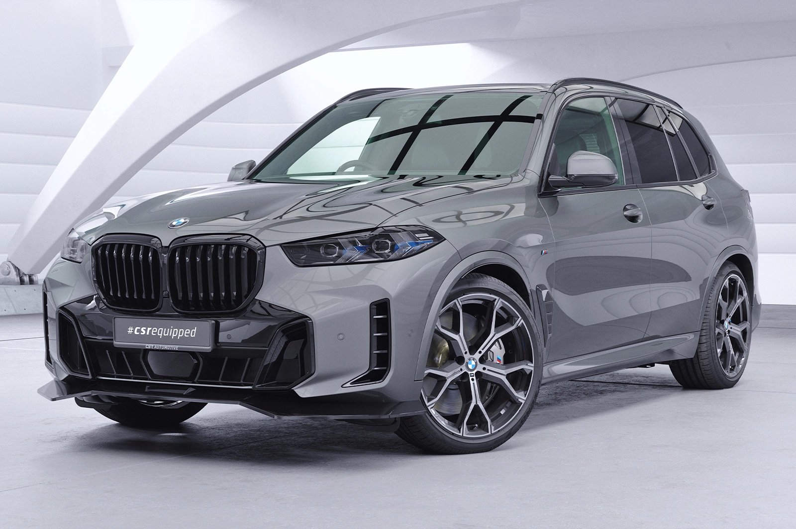 Voorspoiler passend voor BMW X5 G05 glans zwart