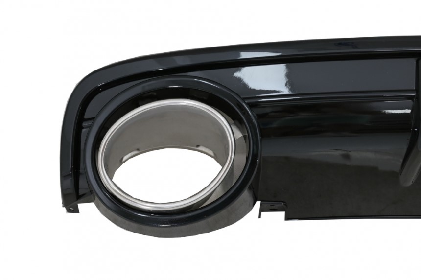 Achterbumper Diffuser passend voor Audi A6 C6 4F RS6 Look met Sierstukken 04-08