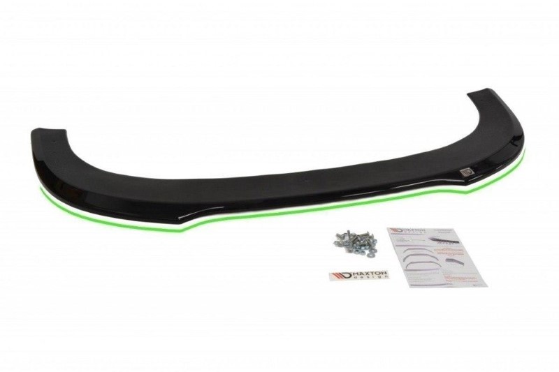 Voorspoiler passend voor Audi RS6 C6 Glanzend Zwart