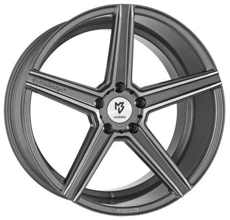 mbDESIGN KV1 Grey Polish 9x20 5x115 ET40 Velgen