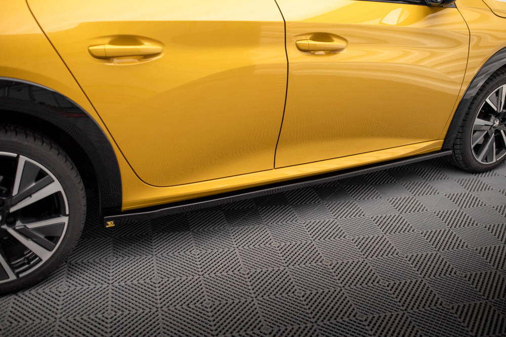 Zijskirts Peugeot 208 GT Maxton Glans Zwart