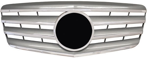 Grill passend voor Mercedes W211 06-09 chroom/zilver
