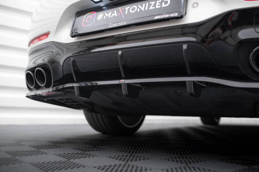 Diffuser passend voor Mercedes AMG GT43 Maxton Glans Zwart
