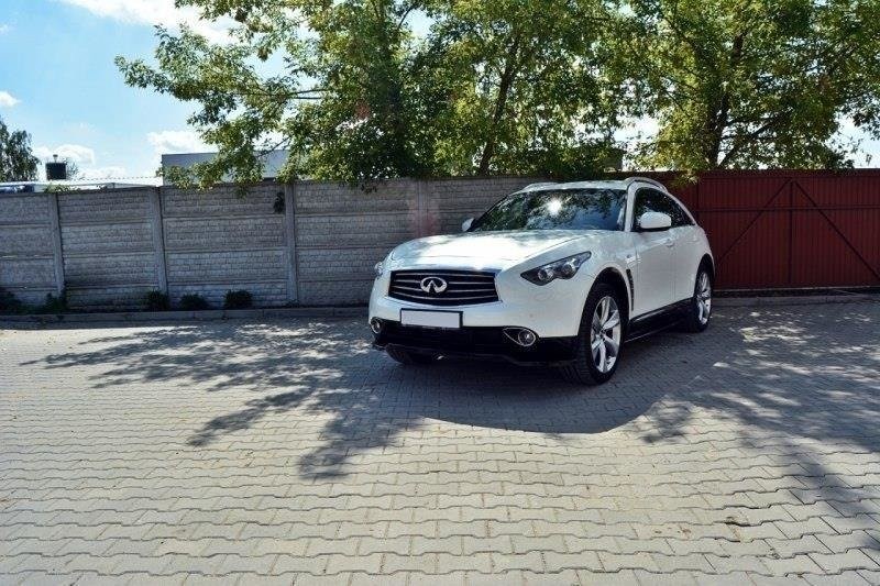 Voorspoiler Infiniti QX70 V.1 Glanzend Zwart
