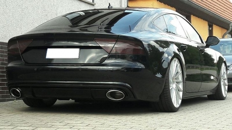 Diffuser passend voor Audi A7 RS7 4G Look 10-14 incl. Sierstukken