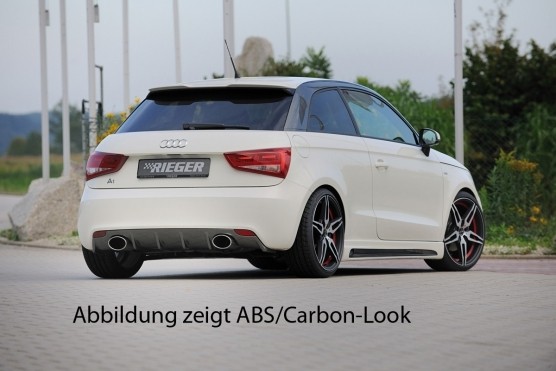 Rieger Achterbumper Diffuser passend voor Audi A1 8X 2010- Duplex