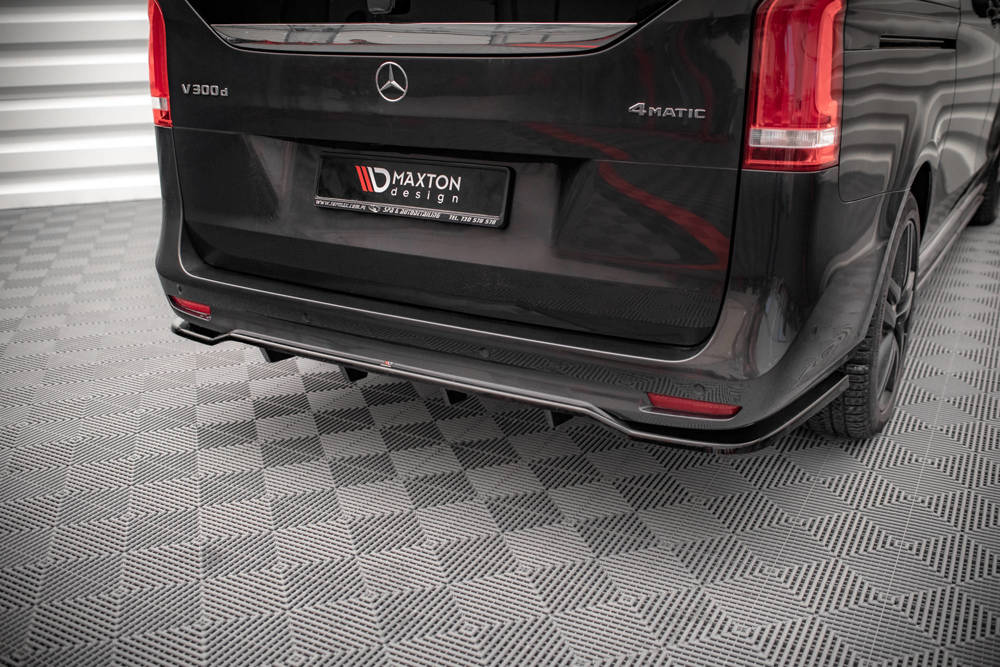 Diffuser passend voor Mercedes V-Class AMG Line W447 FL Maxton Glans Zwart