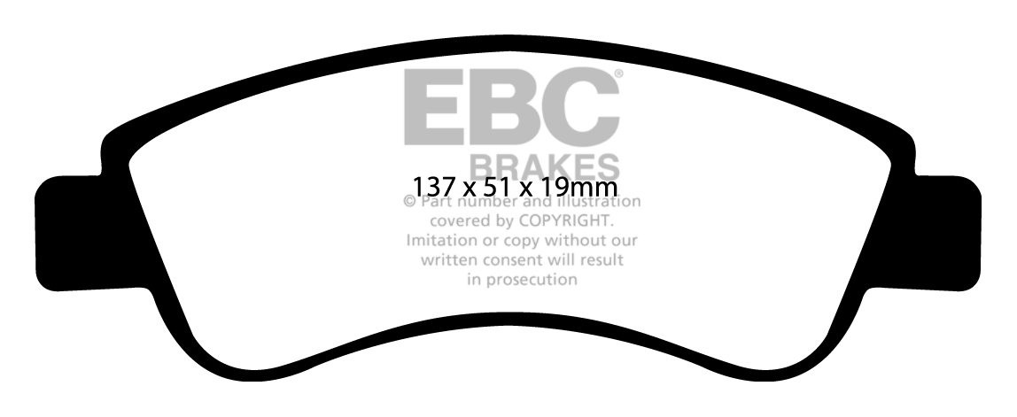 EBC Brakes CITROEN C4 1.6 2004-2009 Remblokken voorzijde greenst