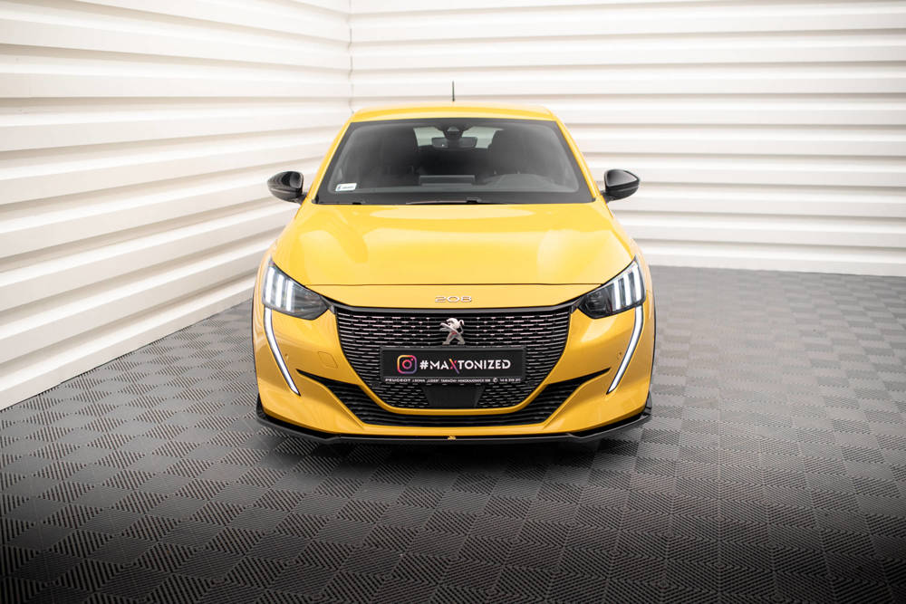 Voorspoiler V.2 Peugeot 208 GT Maxton Glans Zwart