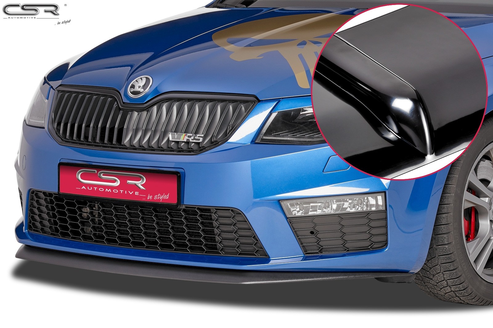 Voorspoiler passend voor Skoda Octavia 5E RS CSL150-G
