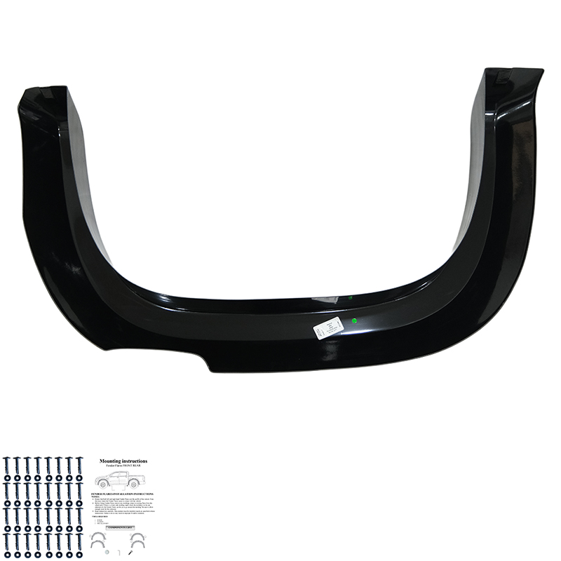 Oneway Set spatbordverbreders (Fender Flares)  Volkswagen Amarok MK2 2022- - Zwart glanzend