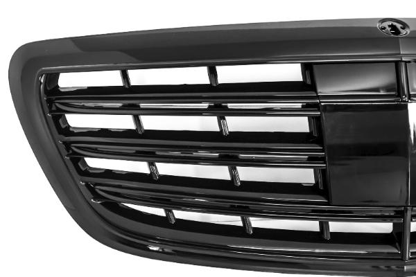 Grill passend voor Mercedes W222 S65 Design Glans Zwart