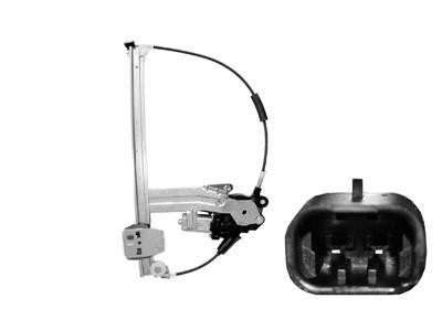 raammechanisme, incl motor, links Fiat Cinquecento, 1991-1998