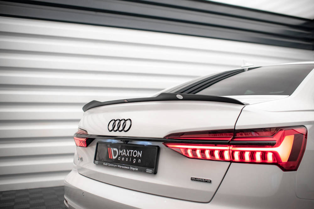 Spoiler passend voor Audi A6 C8 Maxton Glans Zwart