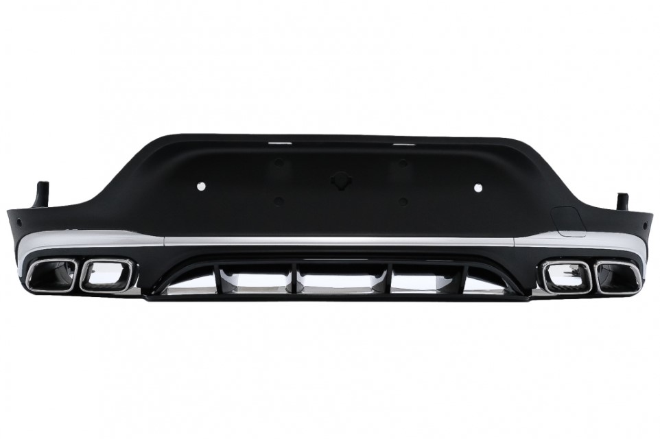 Diffuser passend voor Mercedes GLC C253 (2020-..) Coupe Facelift GLC63 incl. Uitlaat Stukken