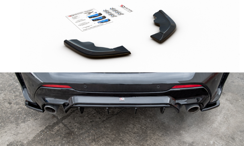 Achter Diffusers zijkanten BMW 1 Serie F40 M-Pack/ M135i Glans Zwart V3