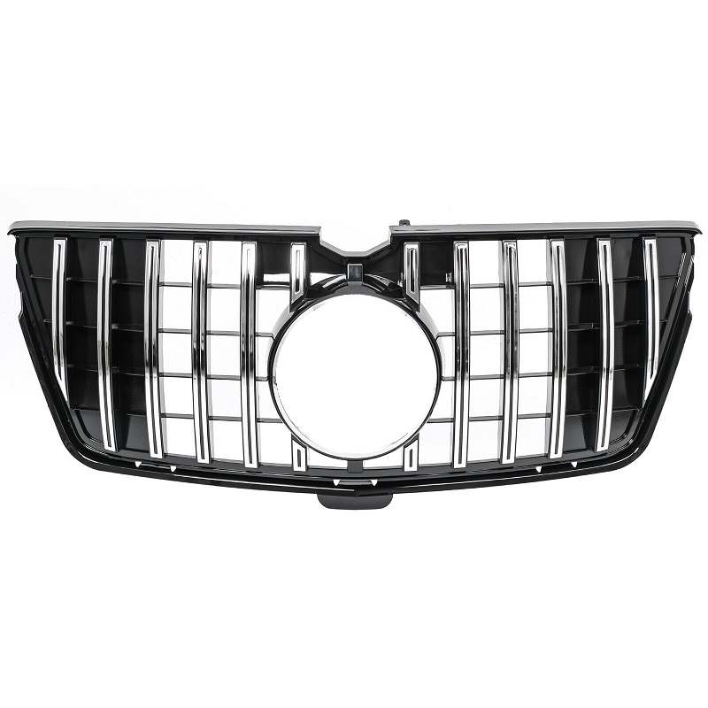 Grill passend voor Mercedes GL X164 W164 06-12 Grand Edition Glans Zwart-Chroom