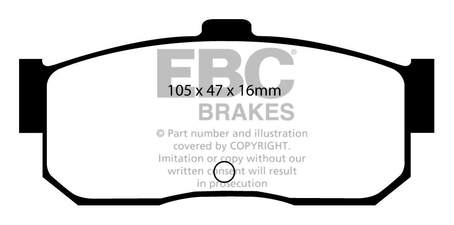 EBC Brakes NISSAN 100NX 2.0 91-94 Remblokken achterzijde greenst