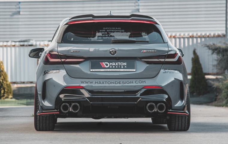 Achter Diffuser passend voor BMW 1 Serie F40 M-Pack/ M135i Glans Zwart V2