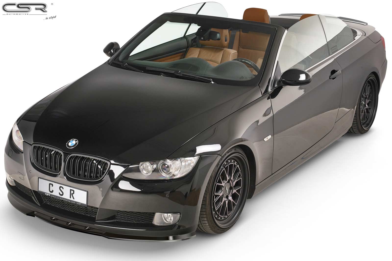 Voorspoiler passend voor BMW 3er E92 / E93 Glans Zwart – 06/2006–02/2010