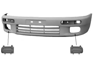 voorbumper, in primer Mazda 323, 1994-1996, Sedan, S (BA), 4 drs