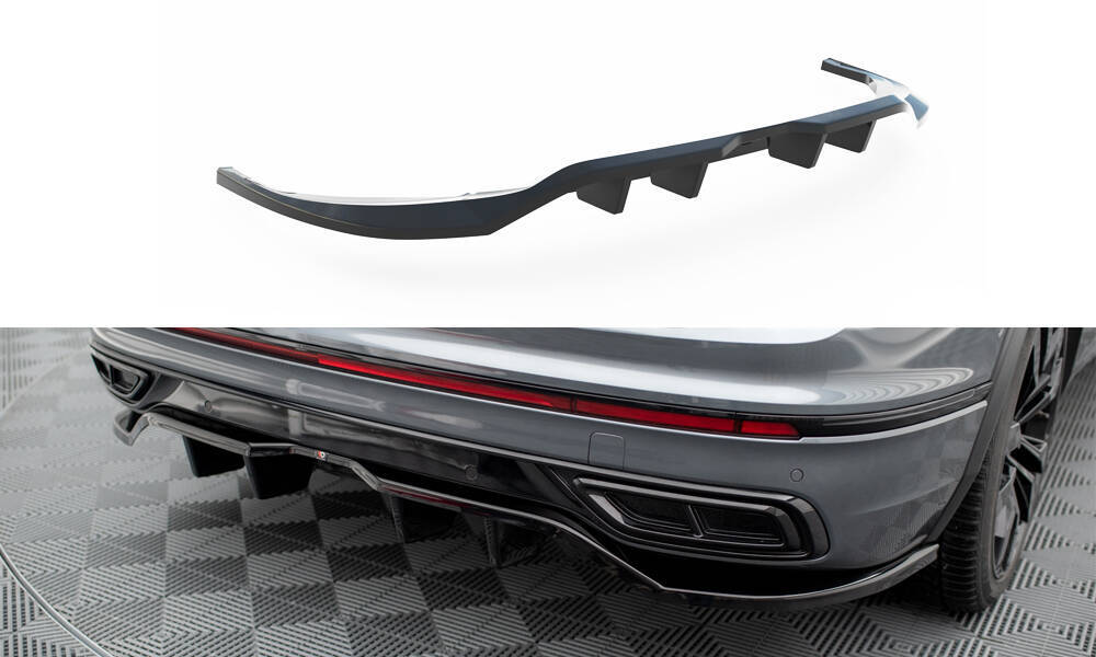 Diffuser passend voor Volkswagen Tiguan R-Line FL Maxton Glans Zwart
