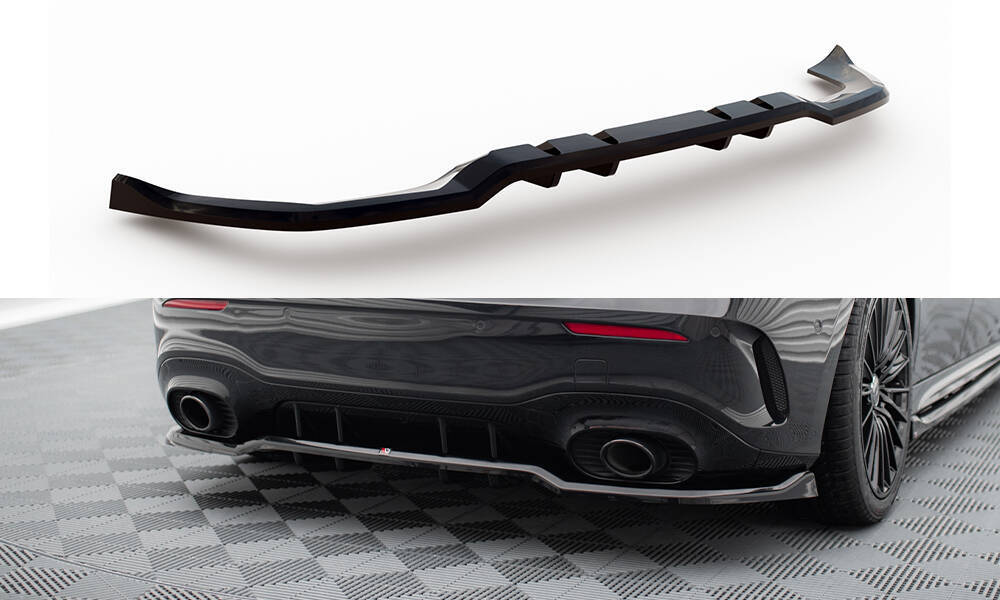 Zijskirts passend voor Mercedes A35 AMG Maxton Glans Zwart