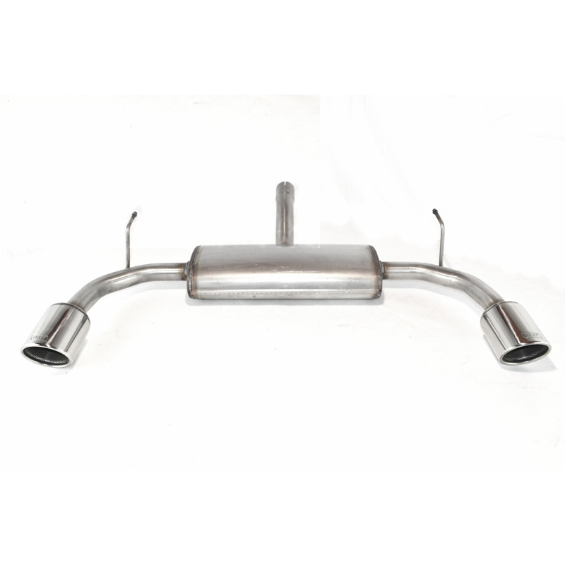 Dubbele RVS Sportuitlaat  Alfa Romeo Giulietta HB 5-deurs 1.4 T 77/88/125kW 2010- 100mm