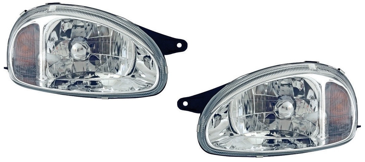 Koplampen Opel Corsa B 93-00 Chroom