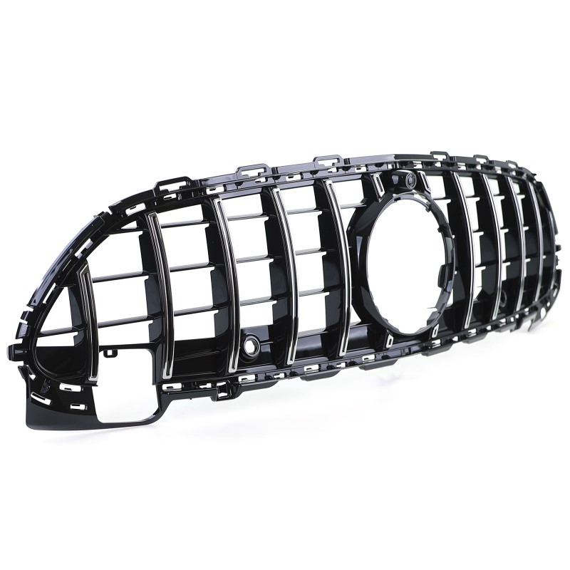 Grill passend voor Mercedes C-Class W206 (21-..) GT Look Chroom Zwart