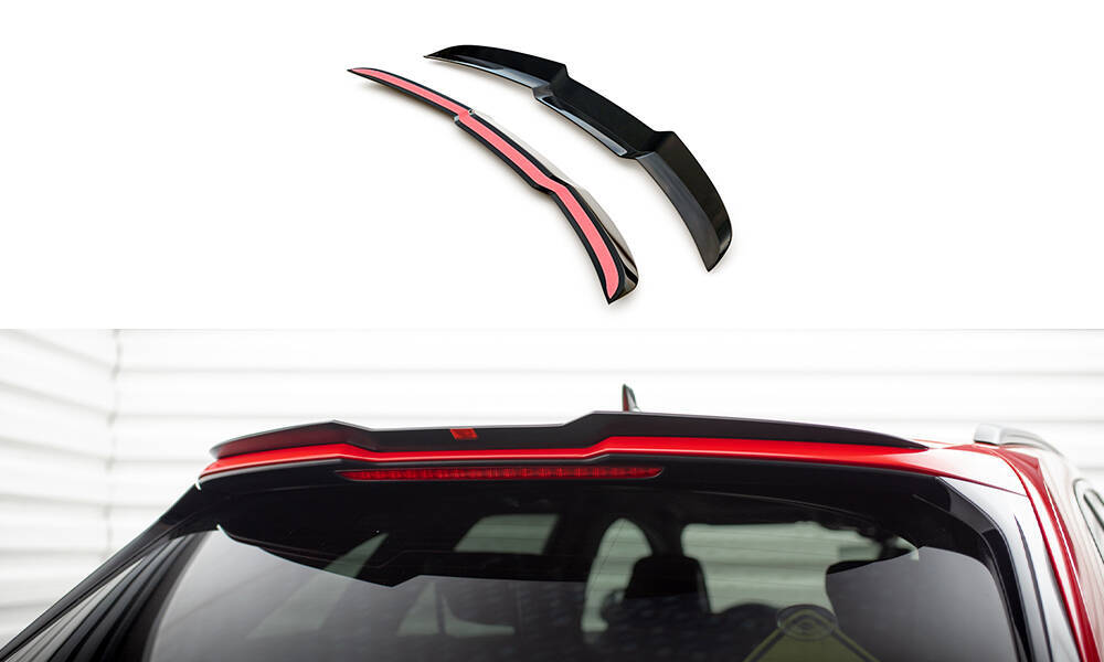 Spoiler passend voor Audi RS4 B9 Avant Maxton Glans Zwart