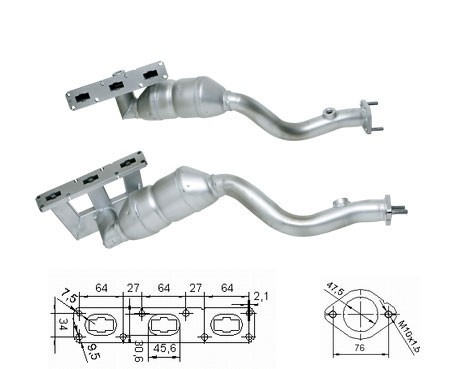 BMW Z4 2.5i 24V 2494 cc 141 Kw / 192 cv M54 E85 Magnaflow CAT Bo