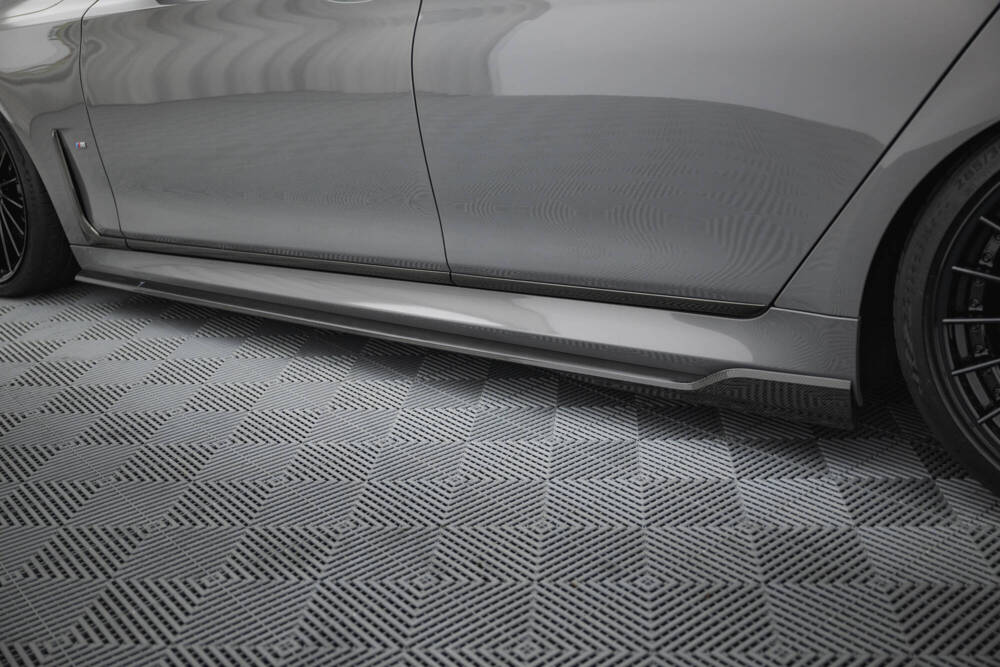 Carbon Fiber Zijskirts passend voor BMW 7 M-pack G11 Facelift