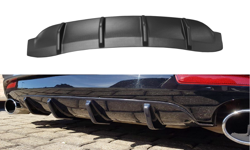 Diffuser passend voor Volkswagen Scirocco R FL Maxton Glans Zwart
