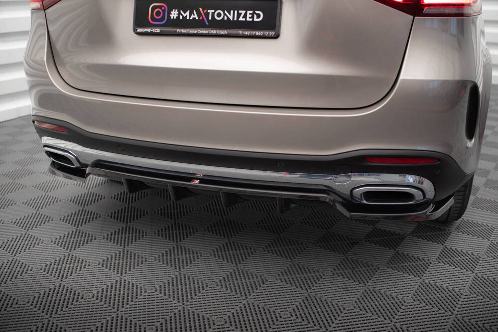 Diffuser passend voor Mercedes Benz GLE SUV AMG Line W167 Maxton Glans Zwart