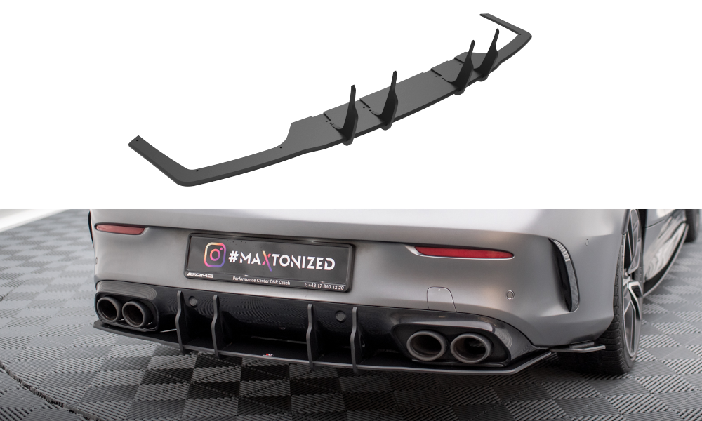Diffuser passend voor Mercedes C43 W205 Coupe FL Maxton