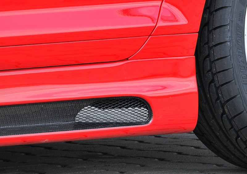 Zijskirts passend voor Audi A6 4B ABS Carbon-look Rieger