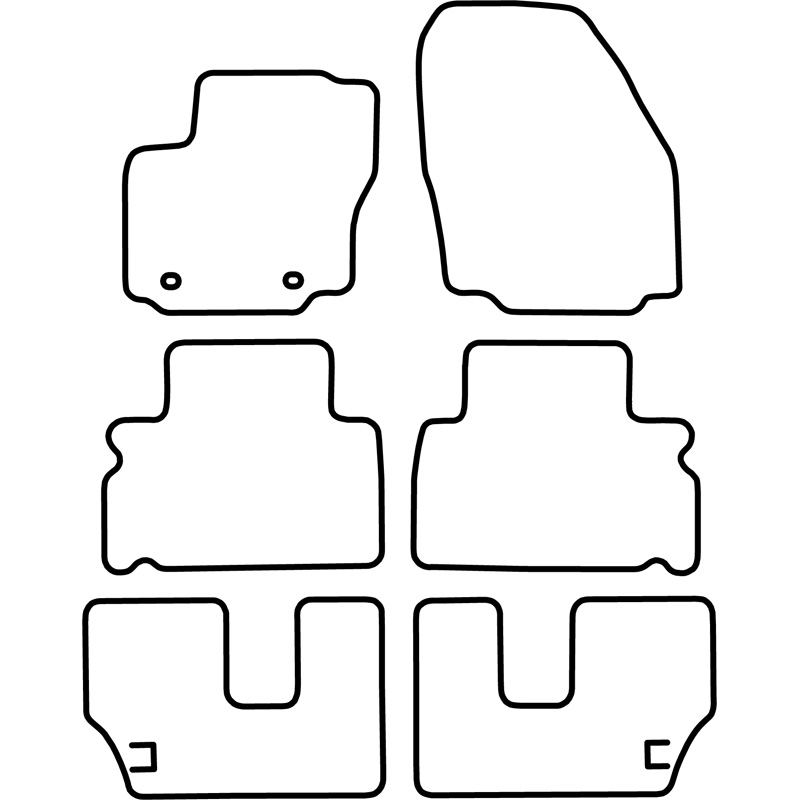 Automatten  Ford Galaxy 2006-2011 (7 personen)