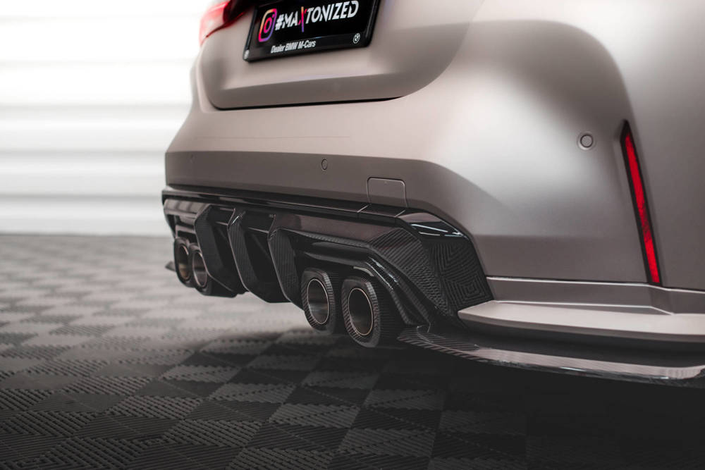 Diffuser passend voor BMW M4 G82 / M3 G80 / G81 Maxton Carbon