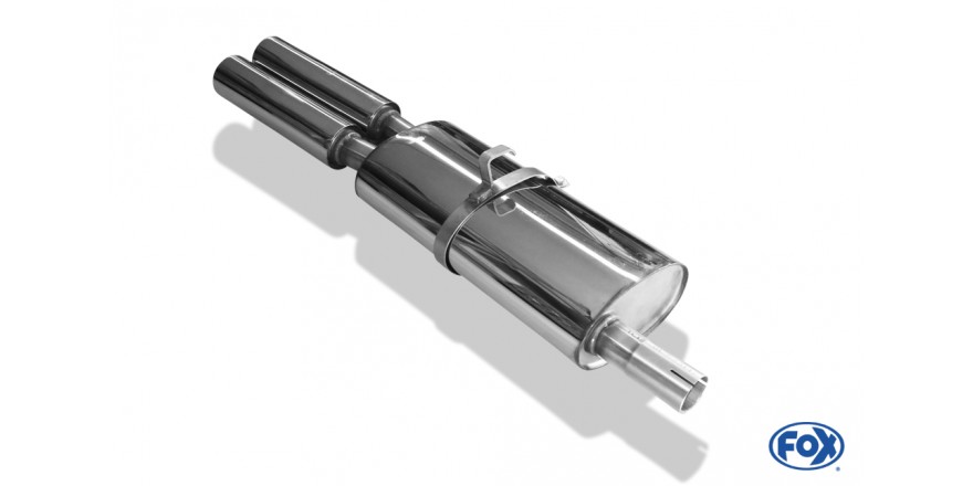 Opel Astra F Stufenheck Einddemper 1-Punkt-Aufhängung - 2x80 Typ