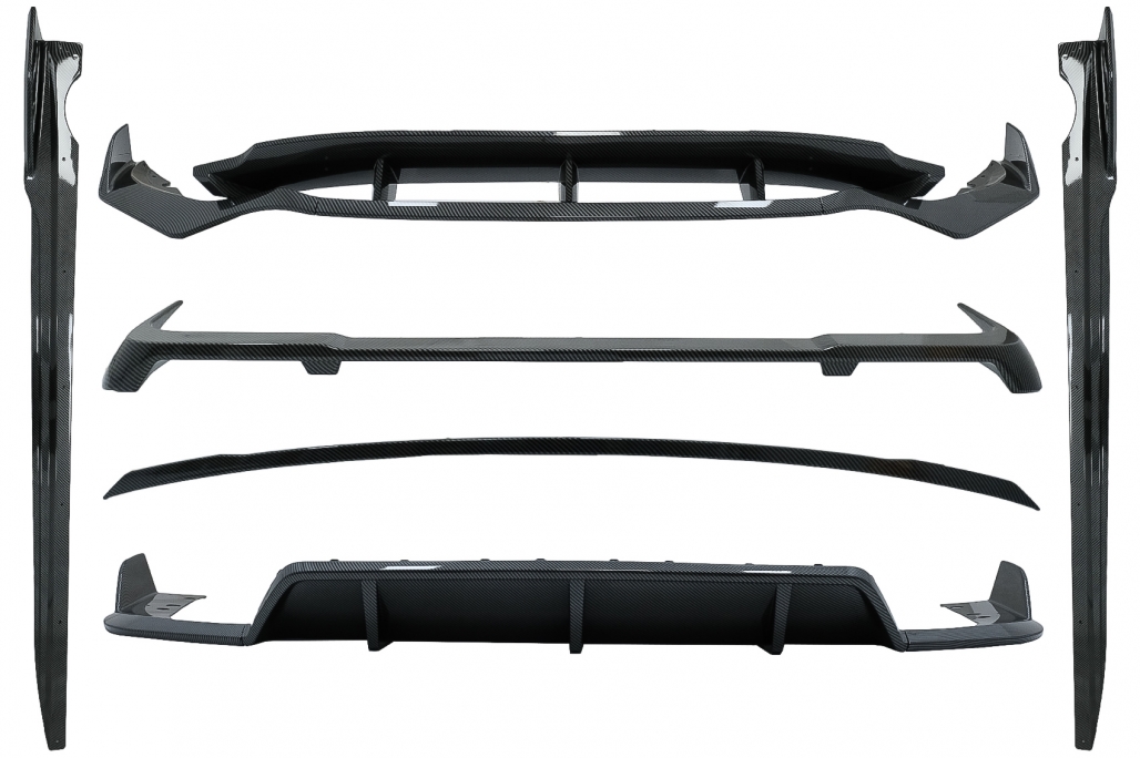 Bodykit passend voor BMW X5 G05 M-Tech Carbon Fiber look Black Knight Design