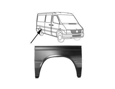 spatbordrand, groot, rechts Mercedes Sprinter, 1995-2006