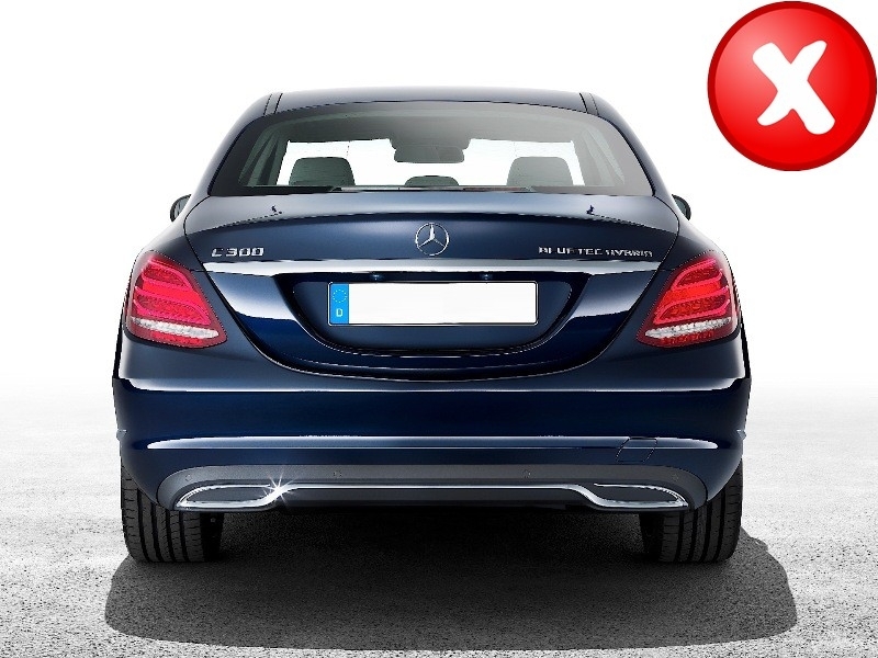 Sierstukken Zwart 43 AMG look Mercedes C W205 E W212 GLE W166 GLC W253