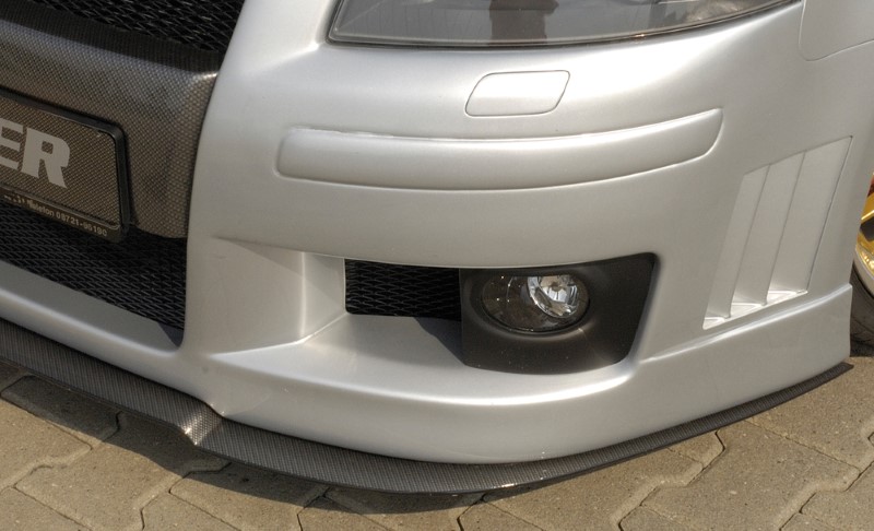 Spoilerzwaard Carbon-Look voor Voorbumper passend voor Audi A3 8P versie Rieg