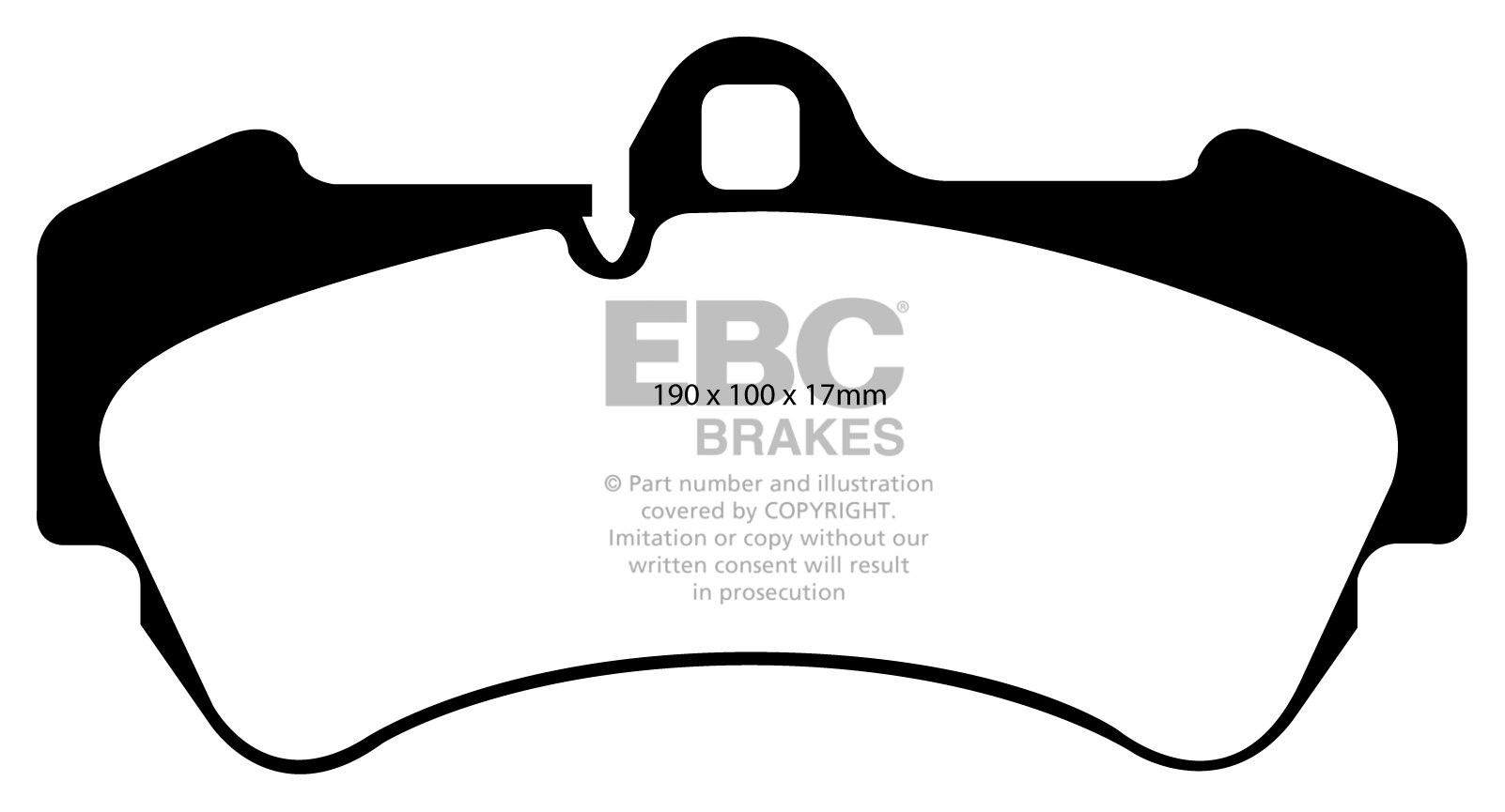 EBC Brakes PORSCHE Cayenne 4.8 S (330mm) 2007-2010 Remblokken vo