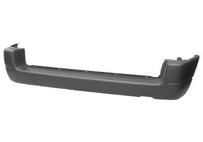 achterbumper, zwart, met chroomlijst Citroen Berlingo, 2002-2008