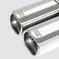 Einddemper Fiat Bravo 1997-2001 RVS eindstuk 80x65mm rond