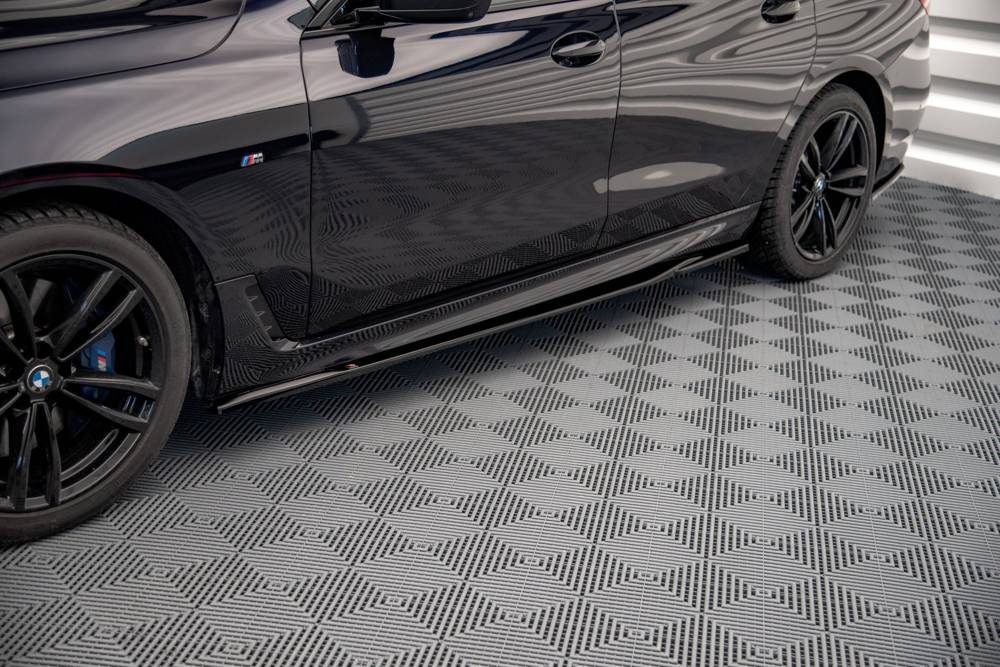 Zijskirts passend voor BMW 6 GT M Pakket G32 Facelift 2017 - Maxton Glans Zwart